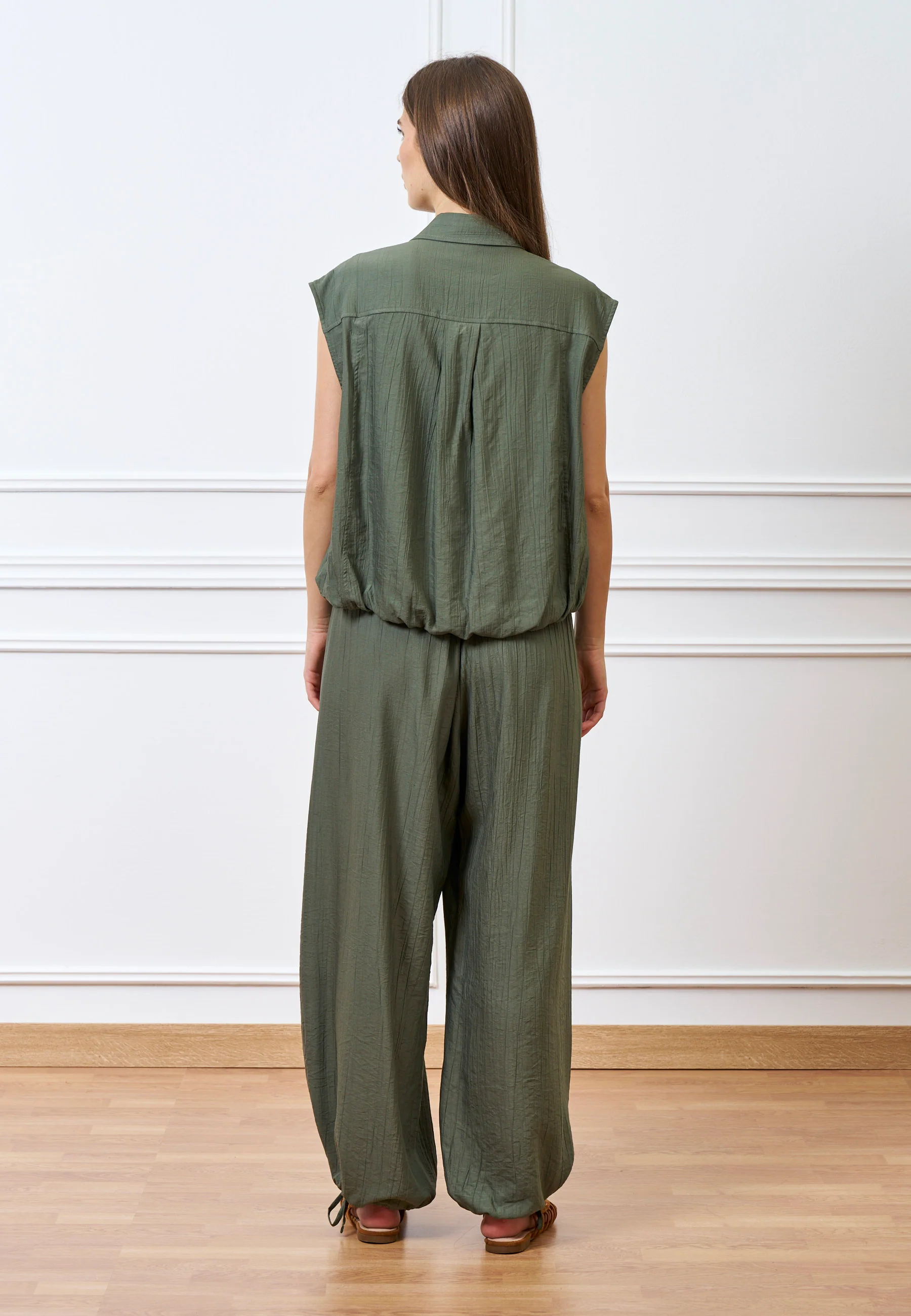 Camicia smanicata ampia - MILITARE - Image 5