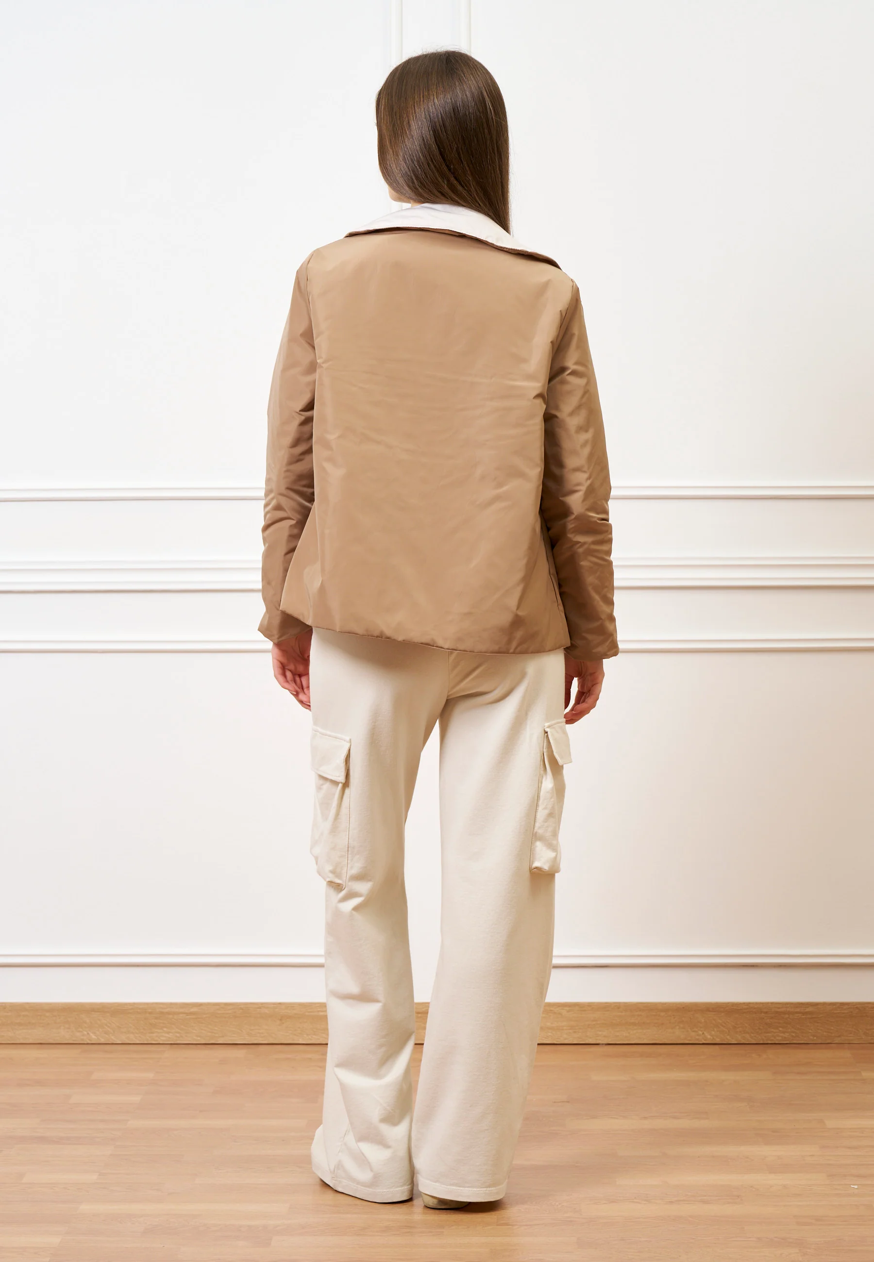 Pantalone cargo in felpa  - AVORIO - Image 7